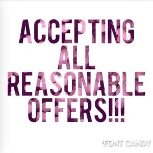 All reasonable offers accepted 💕💕